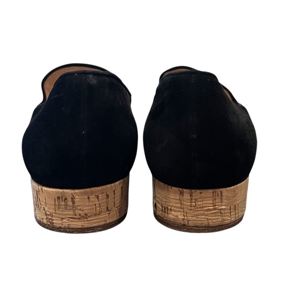 GIANVITO ROSSI Suede Cork Slip-on Black Loafers Size EU 40 - Picture 10 of 13